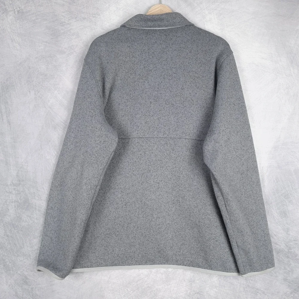 The North Face Fleece Shirt Jacket Shacket Mens Large Gray Snap Overshirt Hiking